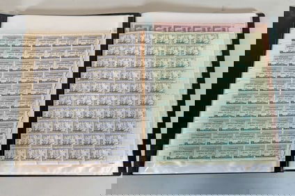 2 FOLIOS OF MINT SHEETS, $1040 CATALOG VALUE