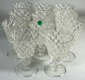 MURANO WINE GLASSES, 4" X 7"