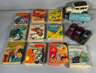 TOYS AND LITTLE BIG BOOKS, 8" AND SMALLER