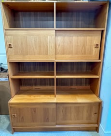 MOBLER DOMINO BOOKCASE, 48" X 16" X 67"