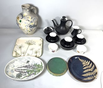 ART POTTERY AND BLOCK CHINA, 12" AND SMALLER