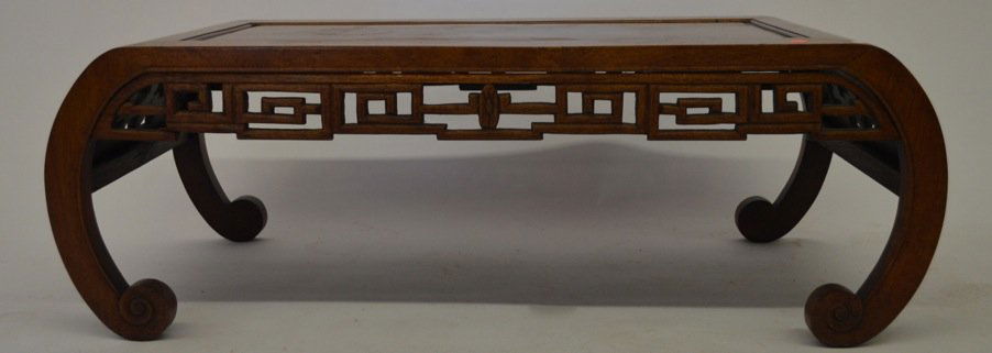 CARVED CHINESE COFFEE TABLE: CARVED CHINESE COFFEE TABLE.13" X 36" X 18"