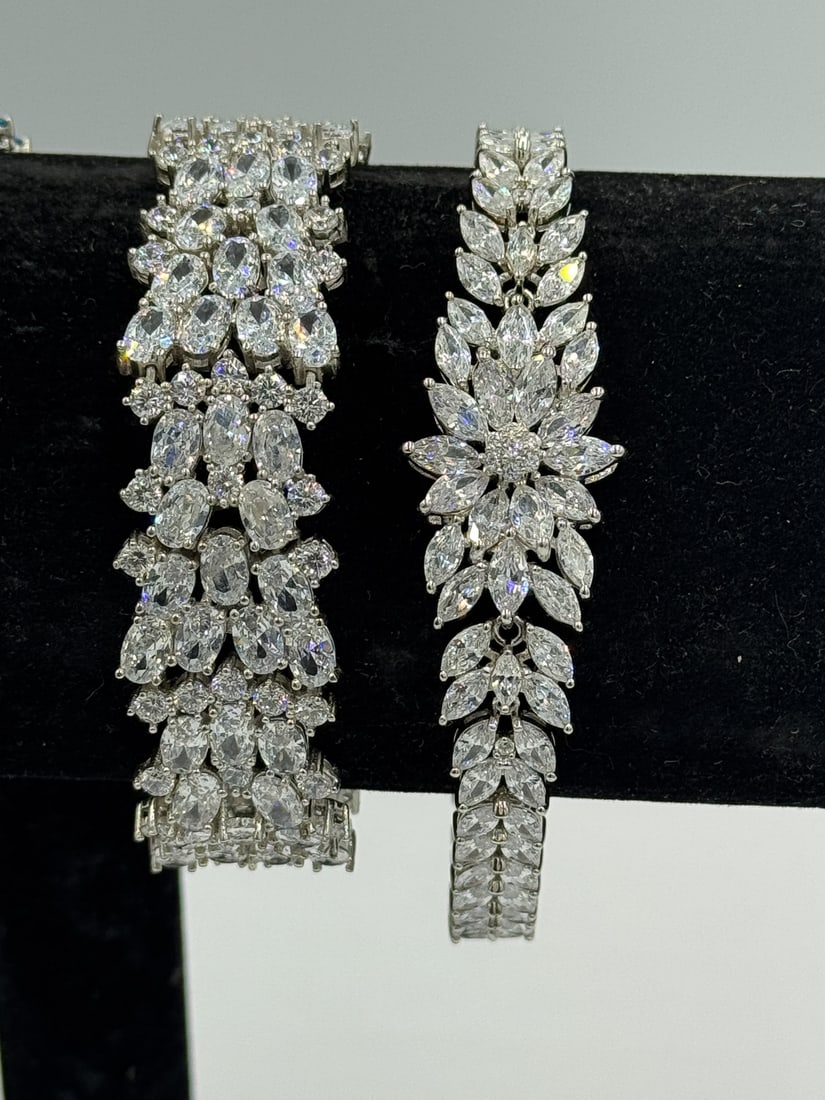 5 STERLING SILVER BRACELETS - 2