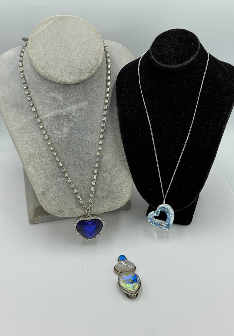 3 STERLING SILVER PENDANT NECKLACES (1 of 4)
