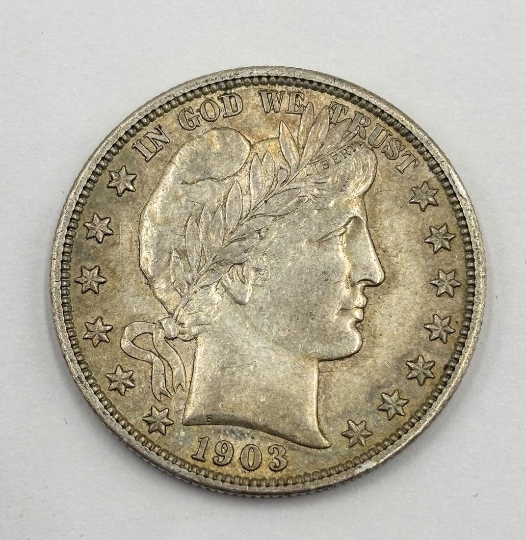 1903 S BARBER HALF DOLLAR, UNGRADED: 1903 S BARBER HALF DOLLAR, UNGRADED