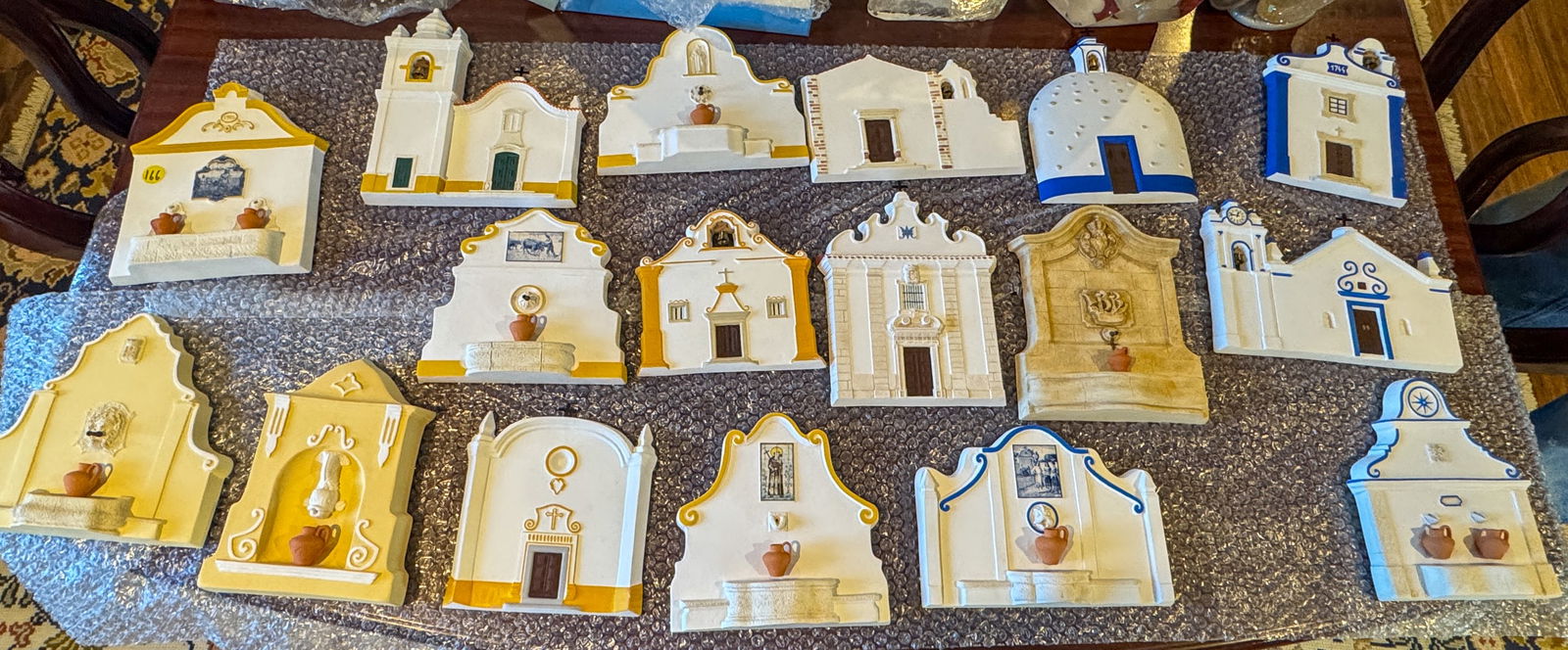 LOT OF PORTUGUESE PLAQUES, 9" X 9" AND SMALLER (1 of 9)