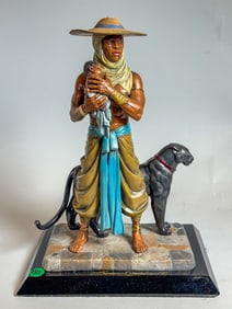 THOMAS BLACKSHEAR "LEGENDS" 1997 BRONZE, 9" X 5" X 14"