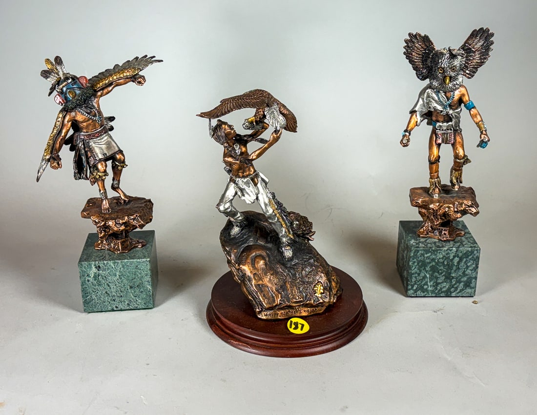 3 CHISTOPHER PARDELL LEGENDS BRONZE KUCHINAS, 10" AND SMALLER (1 of 13)