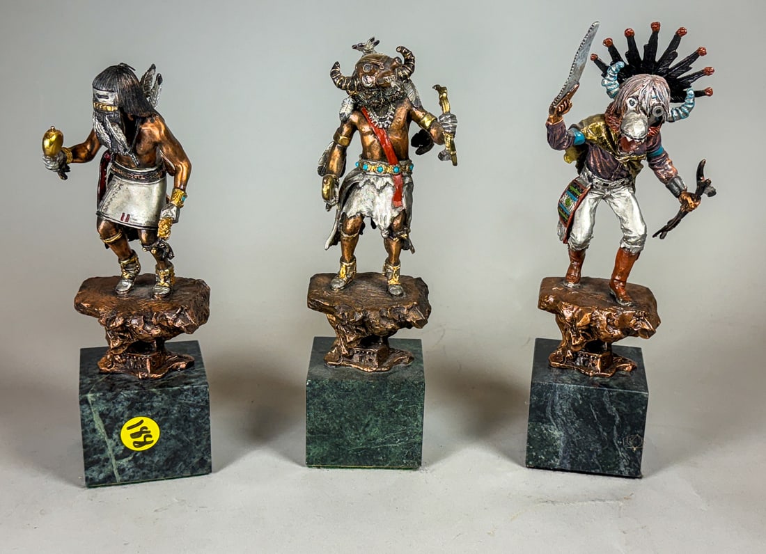 3 CHISTOPHER PARDELL LEGENDS BRONZE KUCHINAS, 9" AND SMALLER (1 of 8)