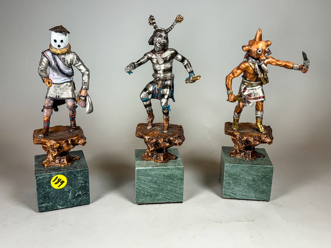 3 CHISTOPHER PARDELL LEGENDS BRONZE KUCHINAS, 10" AND SMALLER (1 of 3)