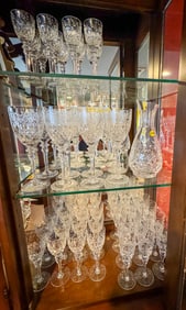 CRYSTAL SERVICE FOR 12, 9.5", 8", AND 6"