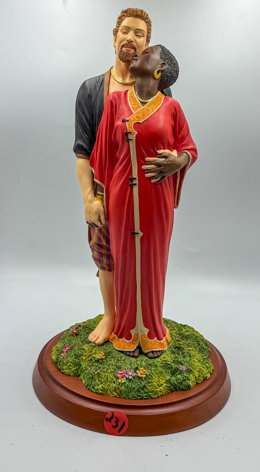 THOMAS BLACKSHEAR FIGURAL GROUPING, WEDDING VOWS. 6" X 13" (1 of 4)