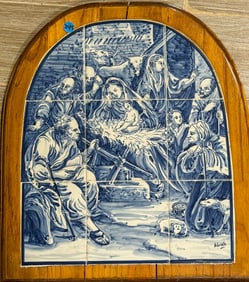 DELFT TILE MURAL, 17" X 20"