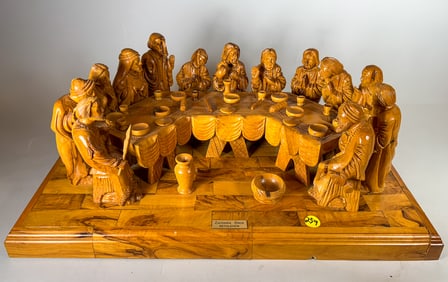 ZACHARIA BROS LAST SUPPER, 21" X 9" X 13"