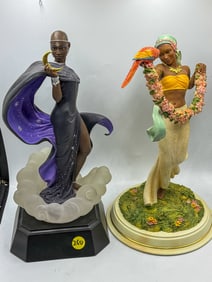 2 THOMAS BLACKSHEAR FIGURES, 13" AND SMALLER