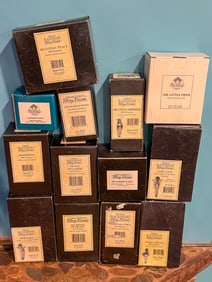 12 THOMAS BLACKSHEAR EBONY VISIONS ORNAMENTS IN BOXES, 6" AND SMALLER