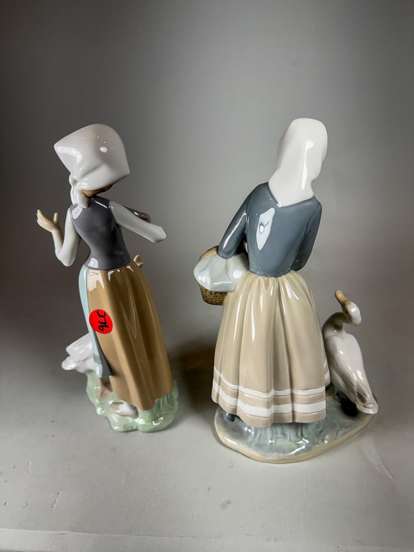 2 LLADROS, 10" EACH - 2