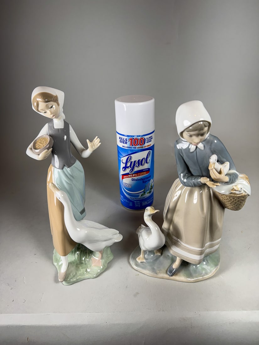 2 LLADROS, 10" EACH - 5