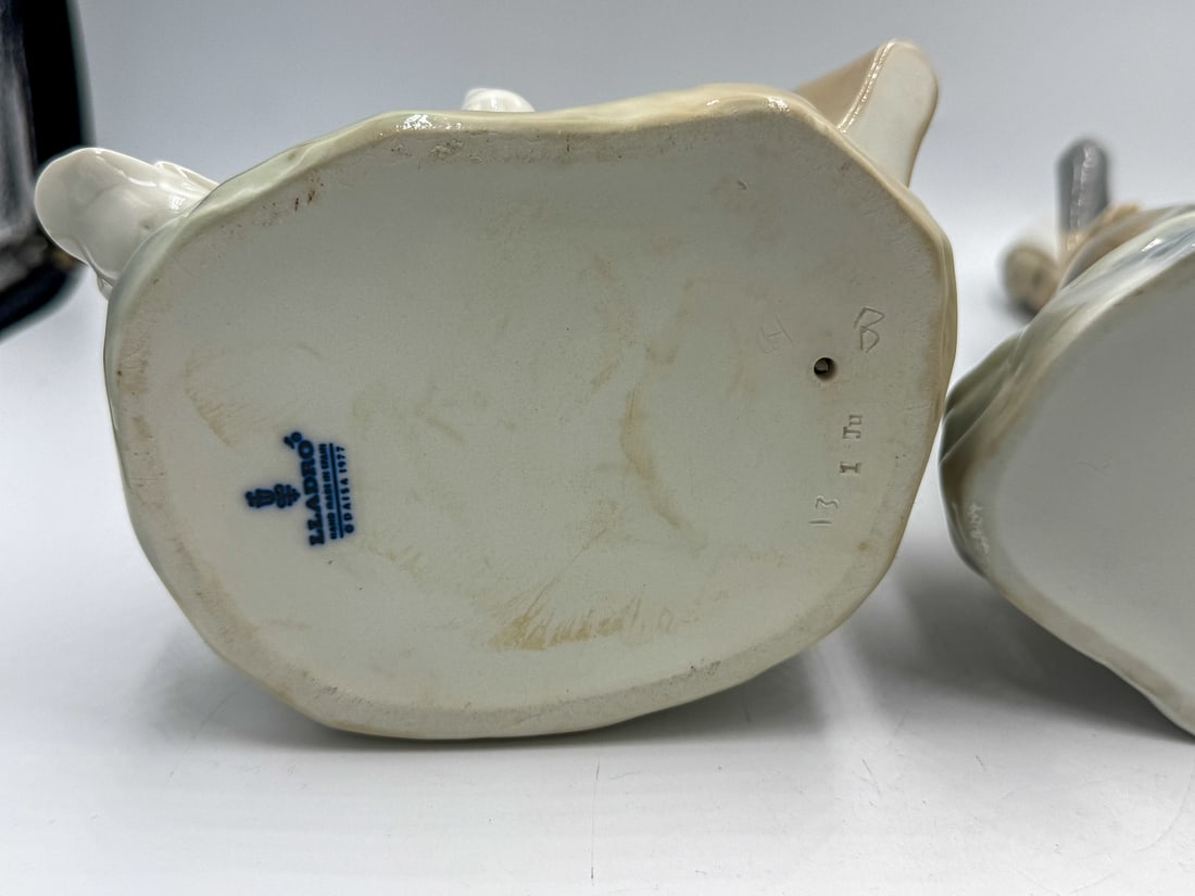 2 LLADROS, 9.25" EACH - 3