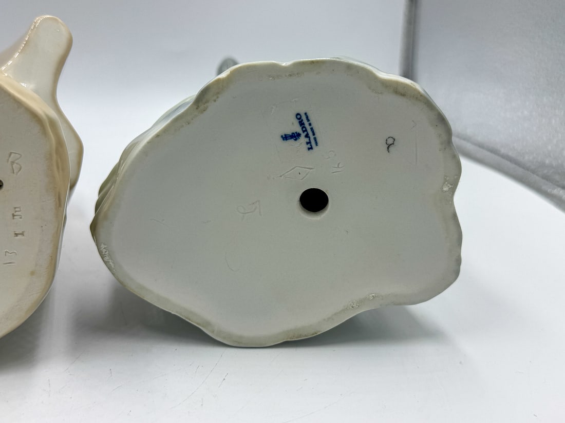 2 LLADROS, 9.25" EACH - 4