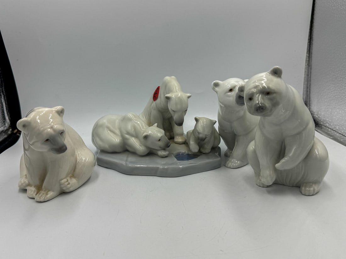 4 LLADRO POLAR BEARS, 7" AND SMALLER (1 of 11)