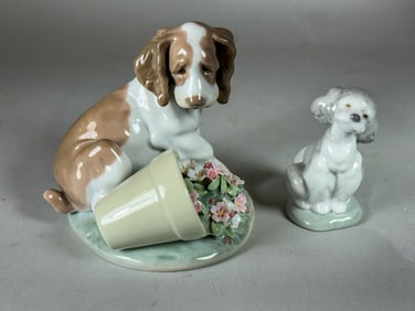 2 LLADROS, 5" AND 3"