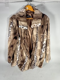 DENNIS BASSO FUR COAT, XL