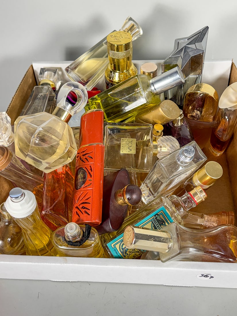 PERFUME LOT MOSTLY OPENED, 5" AND SMALLER - 3