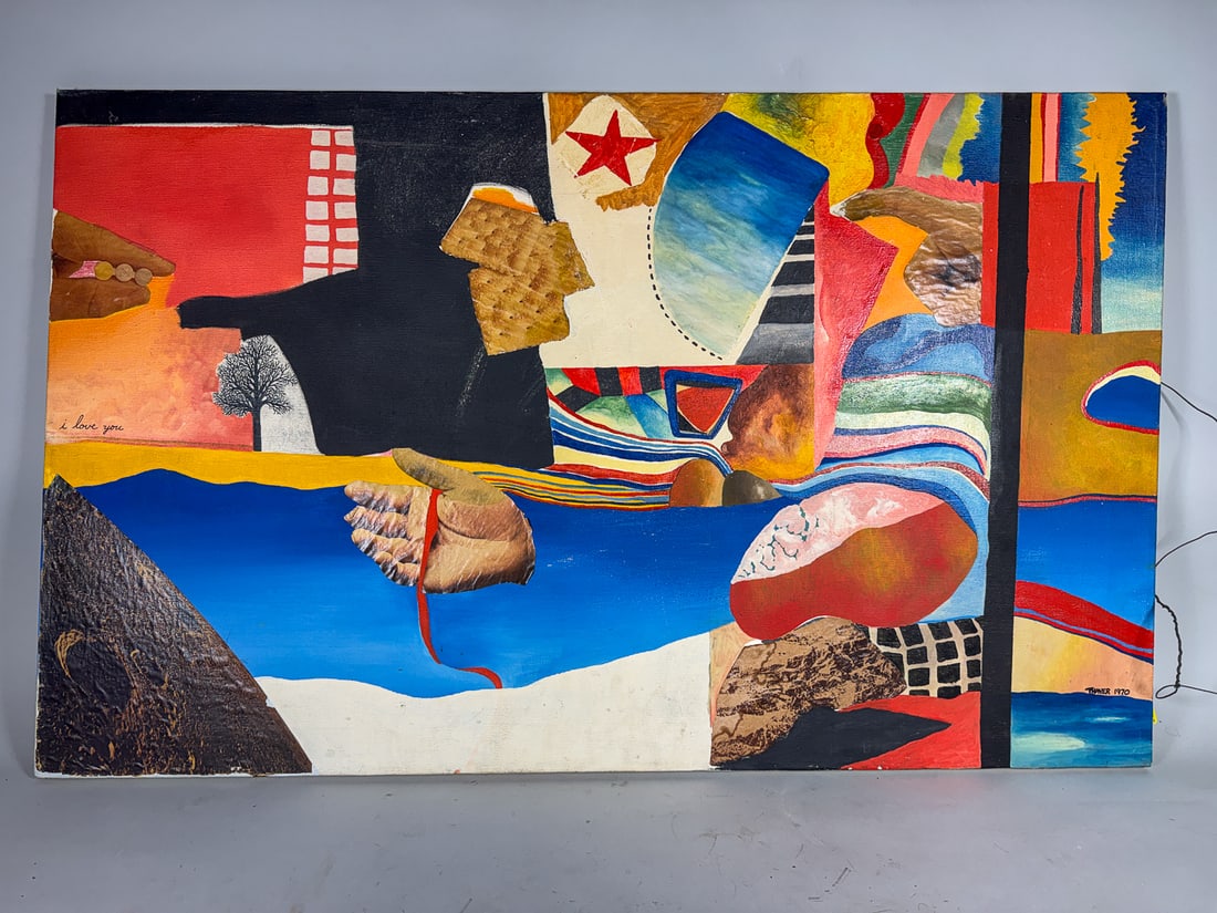 A WILLIAM THAYER OIL PAINTING, 22" X 36" (1 of 4)