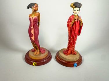 2 THOMAS BLACKSHEAR EBONY VISIONS FIGURES