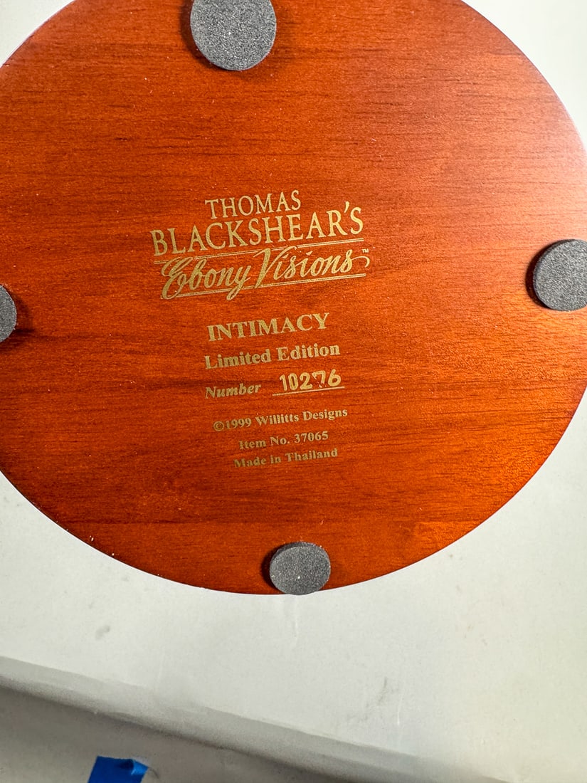 2 THOMAS BLACKSHEAR EBONY VISIONS FIGURES "EVENING ROSE" AND "INTIMACY" - 3