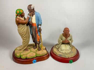 2 THOMAS BLACKSHEAR EBONY VISIONS FIGURES