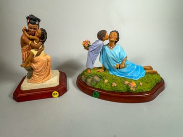 2 THOMAS BLACKSHEAR EBONY VISIONS FIGURES