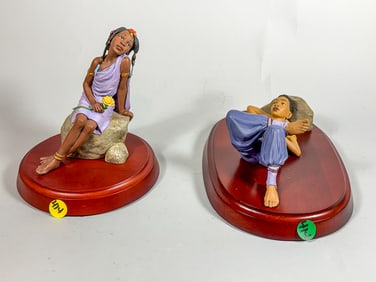 3 THOMAS BLACKSHEAR EBONY VISIONS FIGURES