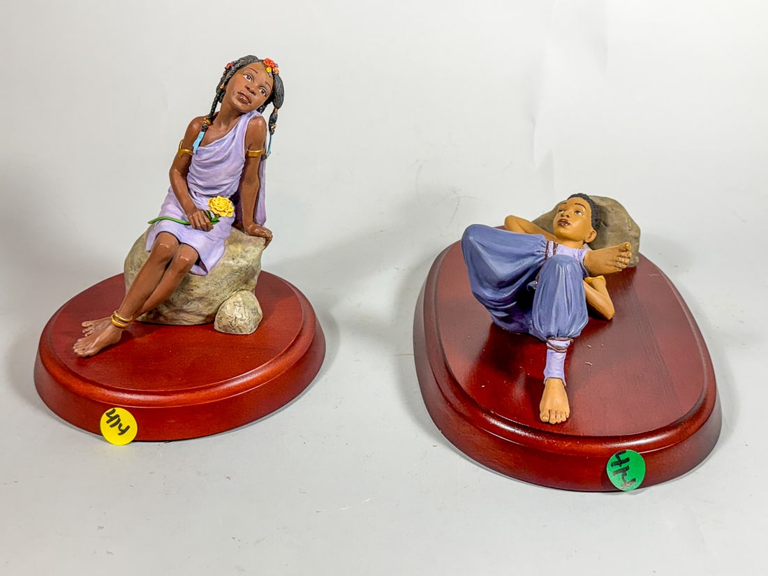 3 THOMAS BLACKSHEAR EBONY VISIONS FIGURES (1 of 3)
