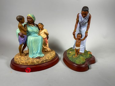 2 THOMAS BLACKSHEAR EBONY VISIONS FIGURES