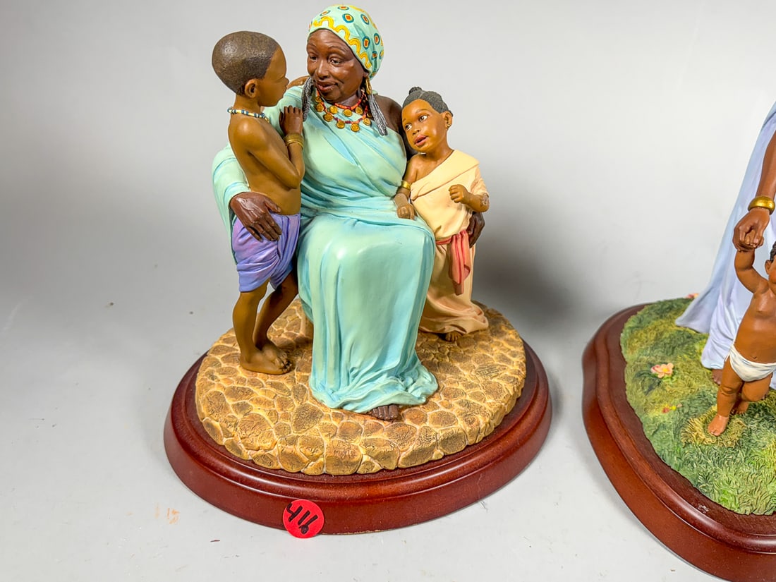 2 THOMAS BLACKSHEAR EBONY VISIONS FIGURES "GRANDMAMA" AND "FIRST STEP" - 2
