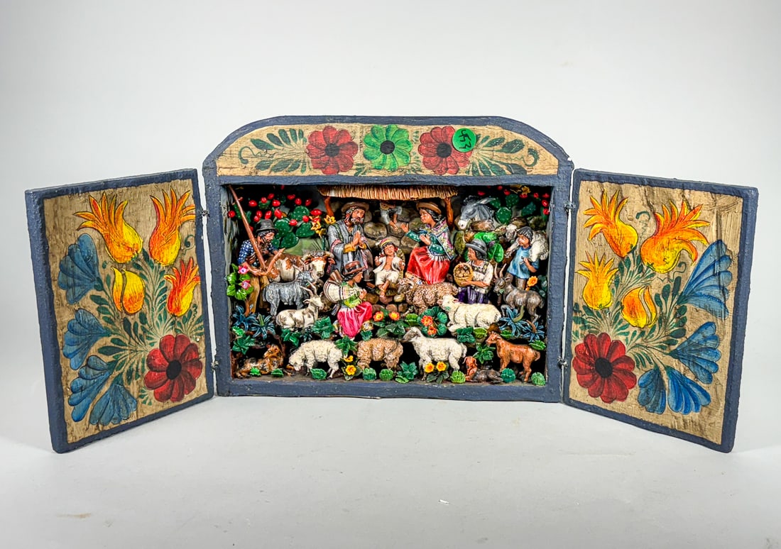 CLAUDIO JIMENEZ NATIVITY SCULPTURE PERU: CLAUDIO JIMENEZ NATIVITY SCULPTURE PERU