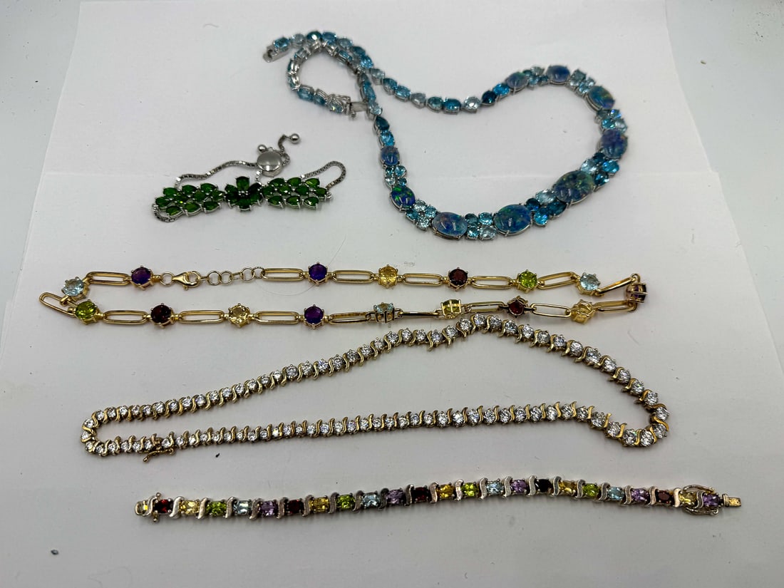 STERLING SILVER NECKLACES AND BRACELETS (1 of 6)