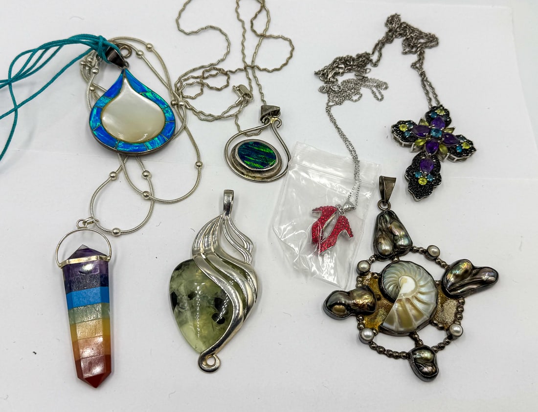 STERLING SILVER PENDANT NECKLACES (1 of 8)