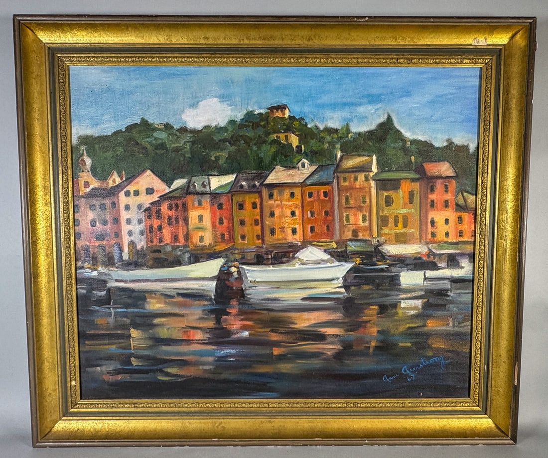 ANNE ARMSTRONG O/C OF A HARBOR SCENE (1 of 6)