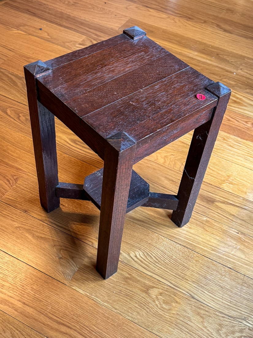 MISSION OAK STAND, 12" X 12" X 18" (1 of 5)