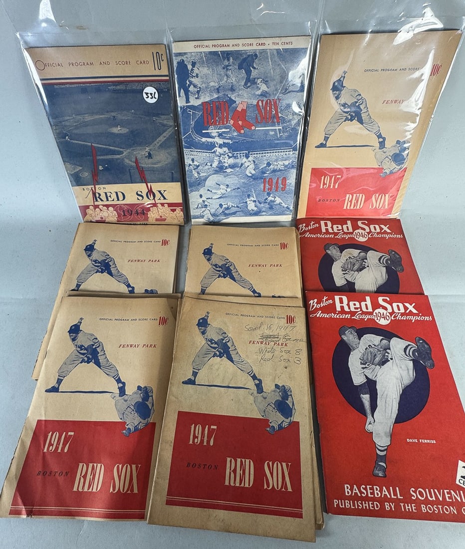 18 1940S BOSTON RED SOX PROGRAMS/SCORECARDS (1 of 6)