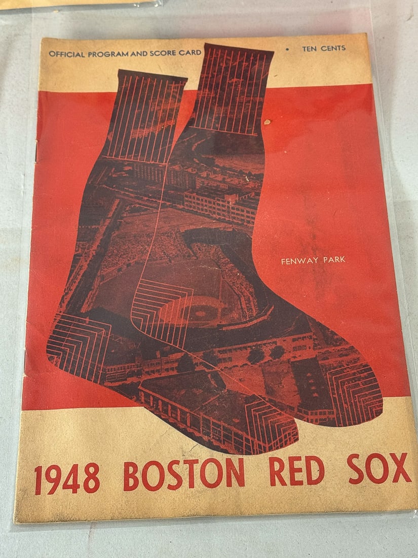 5 1940S BOSTON RED SOX PROGRAMS/SCORECARDS - 6