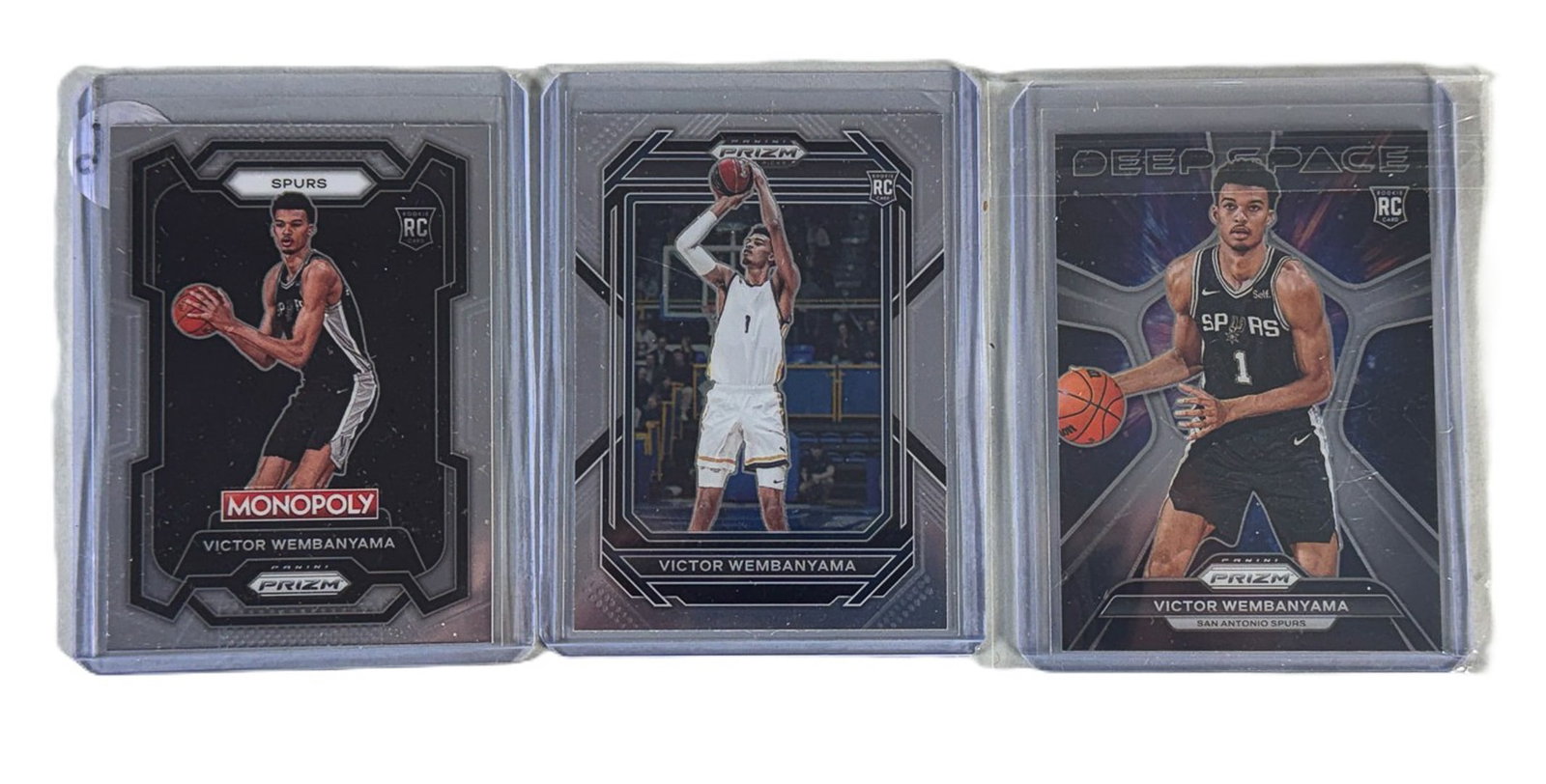 3 2023 VICTOR WEMANYANA ROOKIE CARDS: 3 2023 VICTOR WEMANYANA ROOKIE CARDS