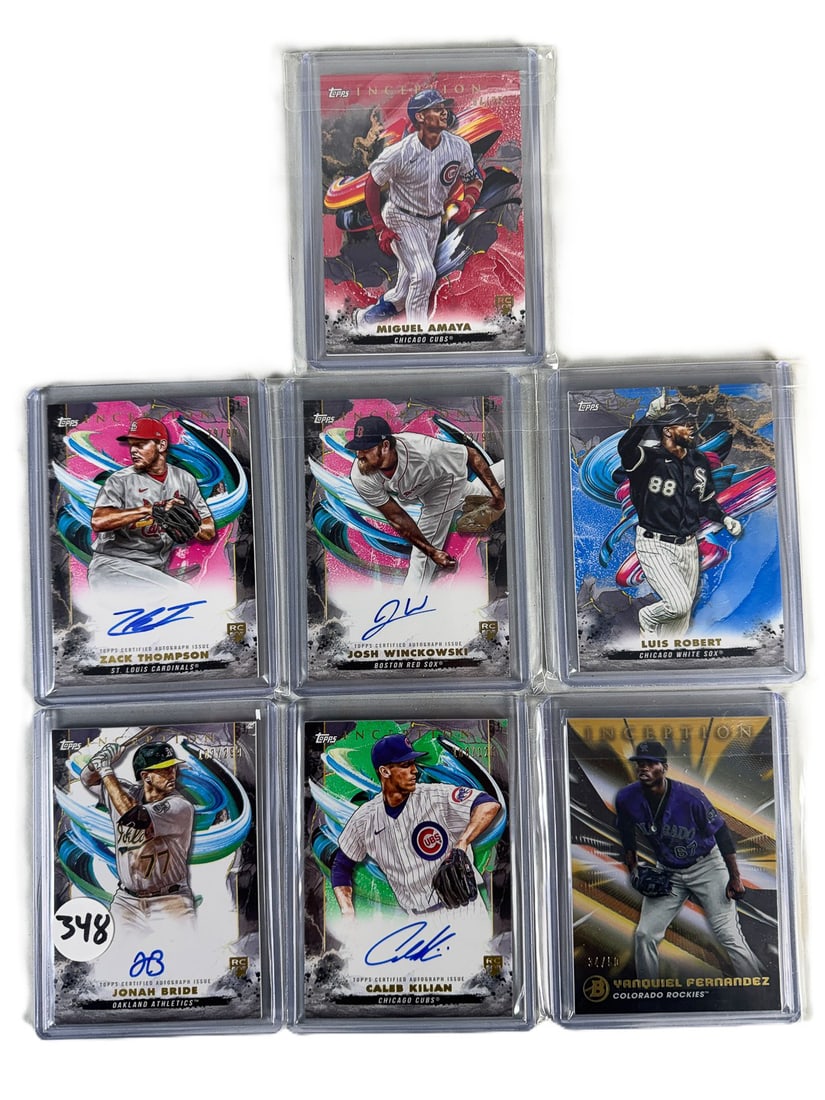 7 TOPPS 2022-2023 INCEPTION CARDS, 4 ARE SIGNED: 7 TOPPS 2022-2023 INCEPTION CARDS, 4 ARE SIGNED