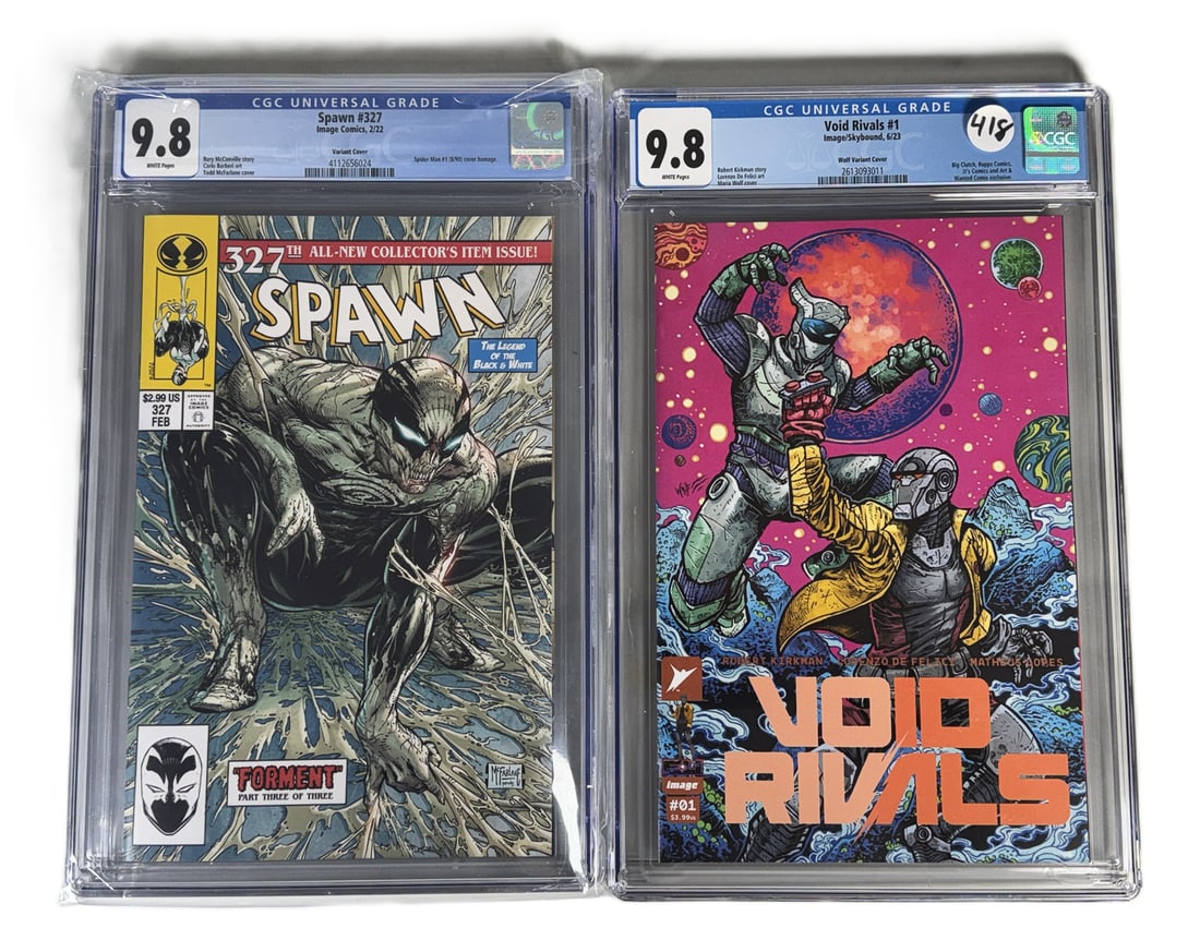 2 CGC GRADED COMICS, VOID RIVALS #1 AND SPAWN #327 (1 of 5)