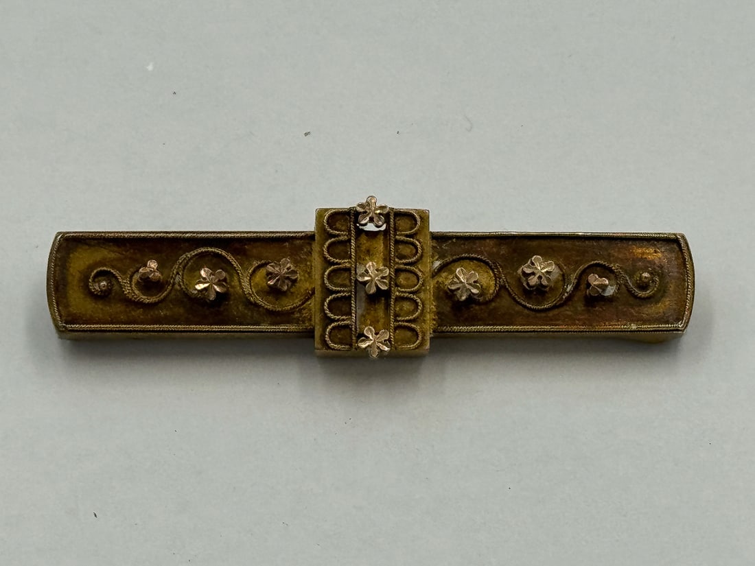 EDWARDIAN 14K GOLD PIN, 8.13 GRAMS (1 of 3)
