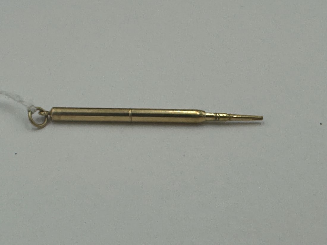 A 14K GOLD COLLAPSIBLE PENCIL, 4.93 GRAMS (1 of 6)