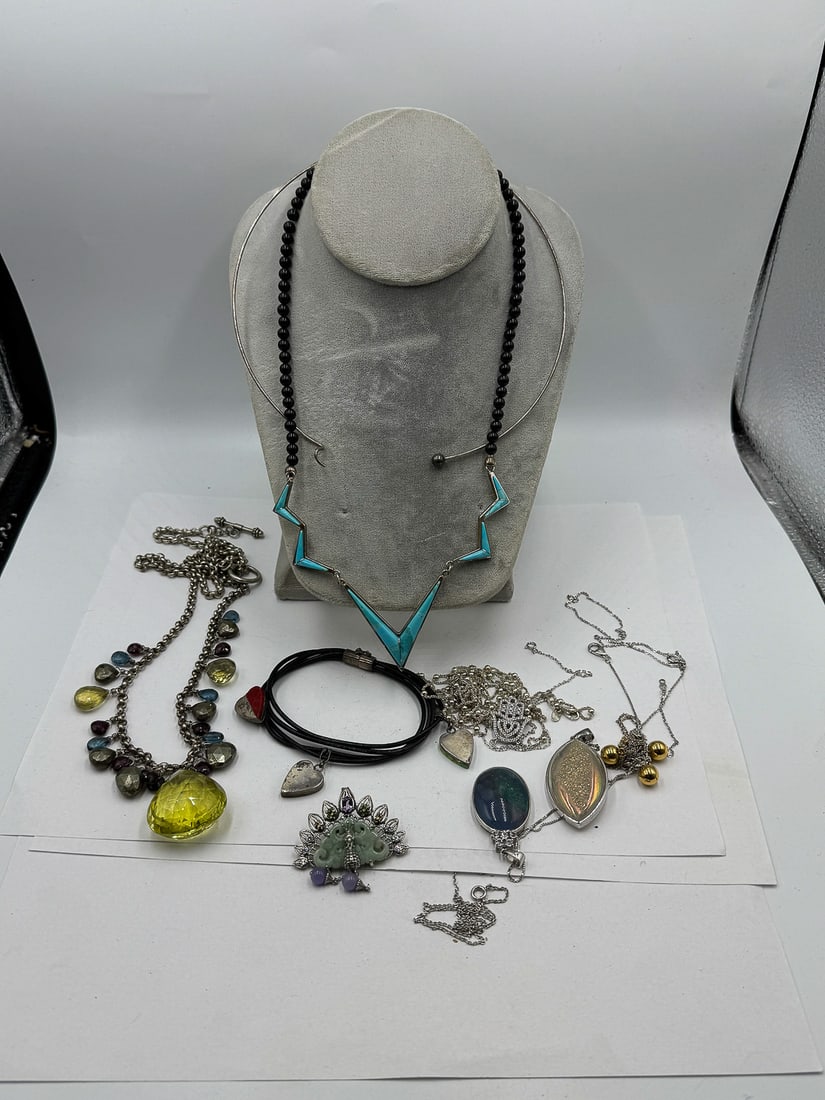 STERLING SILVER BRACELETS AND NECKLACES (1 of 5)